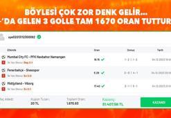 Böylesi çok zor denk gelir… 45+’da gelen 3 golle tam 1670 oran tutturdu!