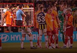 Fenerbahçe - Galatasaray derbisinde olay! Dzeko ve Icardi arasında tartışma çıktı!