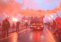Galatasaray kafilesine Sivas’ta coşkuyla karşılandı