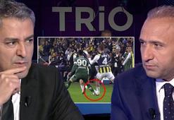 Trio'da Fenerbahçe - Konyaspor maçının tartışmalı pozisyonları değerlendirildi: Kırmızı kart şüphesi olan an, penaltı kararı...
