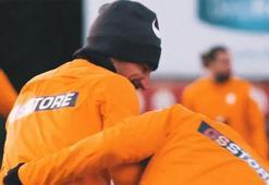 Galatasaray antrenmanında renkli görüntüler