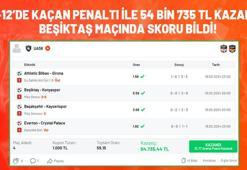 90+12’de kaçan penaltı ile 54 bin 735 TL kazandı… Beşiktaş maçında skoru bildi!