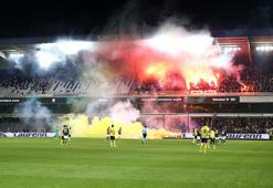 Fenerbahçe taraftarı, Brüksel'i Kadıköy'e çevirdi