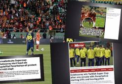 Yarıda kalan Galatasaray ile Fenerbahçe arasındaki Süper Kupa, dünya basınında: 'Türkiye'de kaos!'