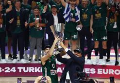 EuroLeague'de şampiyon Ergin Ataman'lı Panathinaikos! Real Madrid - Panathinaikos maç sonucu: 80-95