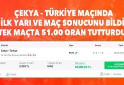 Çekya – Türkiye maçında ilk yarı ve maç sonucunu bildi, tek maçta 51.00 oran tutturdu!