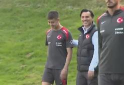 A Milli Futbol Takımı'nda Montella ile Arda Güler'in samimi anları böyle görüntülendi!
