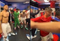 A Milli Futbol Takımımız, Avusturya maçı sonrası soyunma odasında coştu!