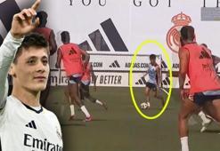 Arda Güler antrenmana damga vurdu! Vinicius Junior'a 'al da at' dedi...