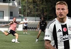 Beşiktaş'ın yıldızı Immobile antrenmanda şov yaptı! Muhteşem gol...