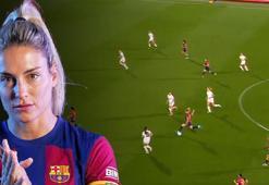 Alexia Putellas orta sahadan attı! Muhteşem gol...