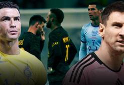 Cristiano Ronaldo 'Neye bakıyorsun aptal!' diyerek Lionel Messi'yle dalga geçti! Olay görüntüler
