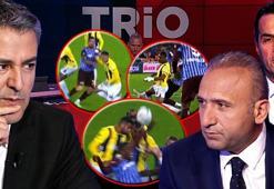 Trio'da Trabzonspor - Fenerbahçe derbisinin tartışmalı pozisyonları değerlendirildi: İhraç edilmesi gerekiyordu, sınırları zorlamış