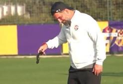 Arda Turan'ın keyfi yerinde! İdmanda halay çekti