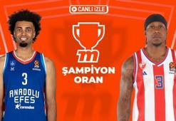 Anadolu Efes'in konuğu Kızıl Yıldız! Maçın tüm detayları ve Misli ile Şampiyon Oranları burada...