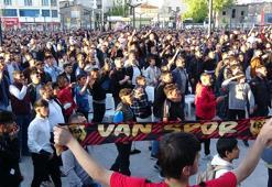 Vanspor taraftarının galibiyet coşkusu