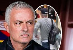 Jose Mourinho Fiumicino'da ortaya çıktı! İtalyanlar görüntüsünü yayınladı: Olay iddia