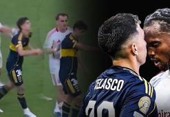 Boca Juniors - Benfica maçında sinirler gerildi! Kerem Aktürkoğlu daha fazla dayanamadı, rakibini itti