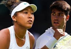 Wimbledon'da Carlos Alcaraz ve Naomi Osaka ikinci turda