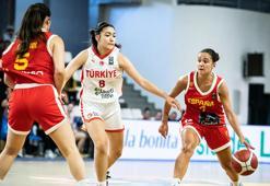 18 Yaş Altı Kızlar Avrupa Basketbol Şampiyonası'nda İspanya'ya farklı kaybettik