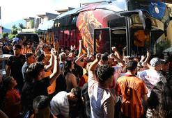 Galatasaray kafilesine Avusturya'da coşkulu karşılama