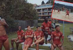 Galatasaraylı futbolcuların heyecan dolu maçı