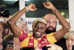 Galatasaray'ın yeni transferi Osimhen'e coşkulu karşılama
