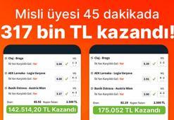 Misli üyesi 45 dakikada 317 bin TL kazandı!