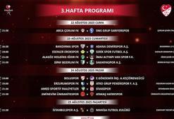 Trendyol 1. Lig'de 3 ve 4. hafta programları açıklandı