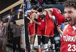 Alperen Şengün kurtlarını döktü! EuroBasket'te finale çıkan 12 Devam Adam'dan Erik Dalı'yla kutlama