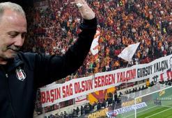 Galatasaray taraftarından derbi öncesi Sergen Yalçın'a anlamlı jest! 'Başın sağ olsun...'