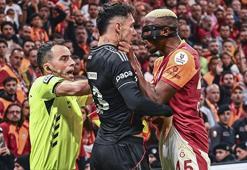 Galatasaray-Beşiktaş derbisinde kavga çıktı! Osimhen çıldırdı