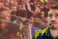 Mert Hakan Yandaş, taraftar ile tartıştı! Samsunspor-Fenerbahçe maçında ortalık karıştı