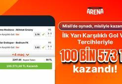 İlk Yarı Karşılıklı Gol tahminleriyle 2.247.65 oran bildi, Misli’de 100.573 TL kazandı!