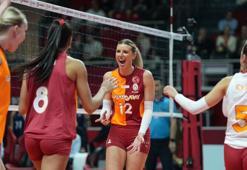 Galatasaray sahasında set vermeden kazandı