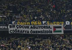 Fenerbahçe'den Filistin için pankart