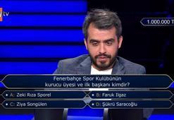 Kim Milyoner Olmak İster'de 1 Milyon TL'lik Fenerbahçe sorusu