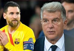 Barcelona Başkanı Joan Laporta'dan Lionel Messi için açıklama: 'Gerçekçi değil'