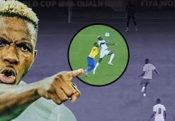 'Gabon, Osimhen'e boyun eğmek zorunda kaldı' Nijerya-Gabon maçına damga vurdu: Kaçırdığı gol şok etti, sonra şov yaptı