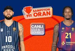Anadolu Efes, EuroLeague'de Barcelona'yı ağırlıyor! Maçın heyecanı canlı yayın, canlı sohbet ve Şampiyon Oranlar ile Misli'de