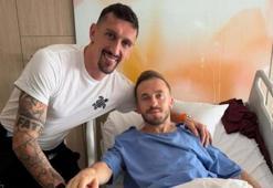 Savic'ten ameliyat olan Visca'ya ziyaret