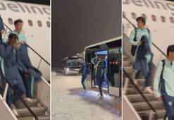 Athletic Club oyuncuları kar topu savaşıyla karşılandı!