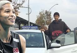 Milli voleybolcu Melissa Vargas ehliyet sınavına Malatya'da girdi