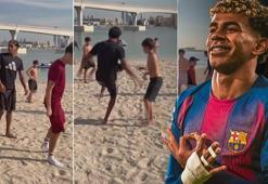 Lamine Yamal, Dubai tatilinde de hünerlerini sergiledi!