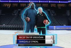NBA efsanesi Shaquille O’neal geldi, skoru Cumburbaşkanı Erdoğan yazdı