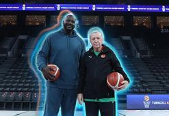 Cumhurbaşkanı Erdoğan, eski NBA oyuncusu Shaquille O'Neal ile basketbol oynadı