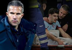 Robin van Persie'ye çifte şok! Oğlu sakatlandı, duygusal anlar ortaya çıktı