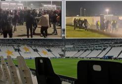 İtalya'da olay! Juventus maçı öncesi Galatasaray taraftarlarına müdahale...