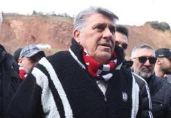 Beşiktaş Başkanı Serdal Adalı taraftarla birlikte maça geldi