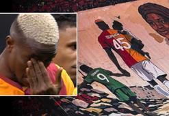 Victor Osimhen gözyaşlarına boğuldu! Galatasaray taraftarından duygusal koreografi
